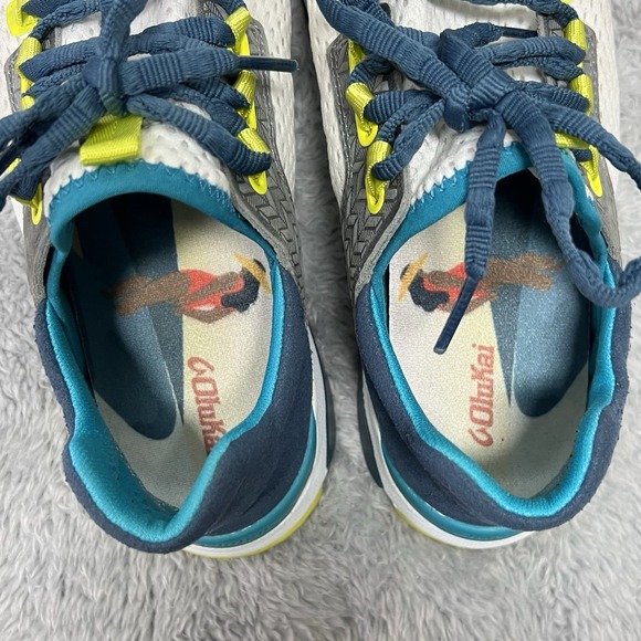 Olukai Shoes Women 8 White Lagoon Mailuku Comfort Walking Drop in Heel Quick Dry - Picture 5 of 7